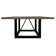 Braylenn Solid Wood Top Metal Base Dining Table
