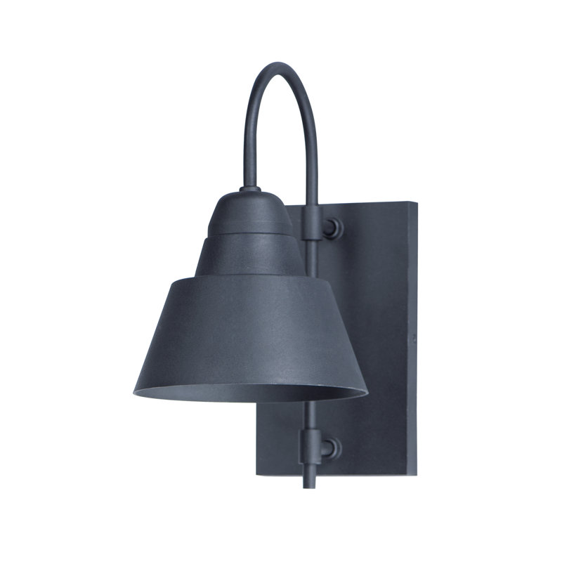 Luminaire de grange d'extérieur noir Dion, H 14,5 po x l 7,75 po x P 13 po