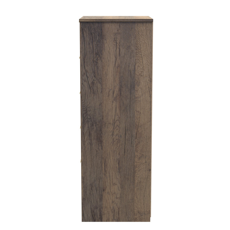 Las Vegas Bedside Table, White Matt/Vintage Oak