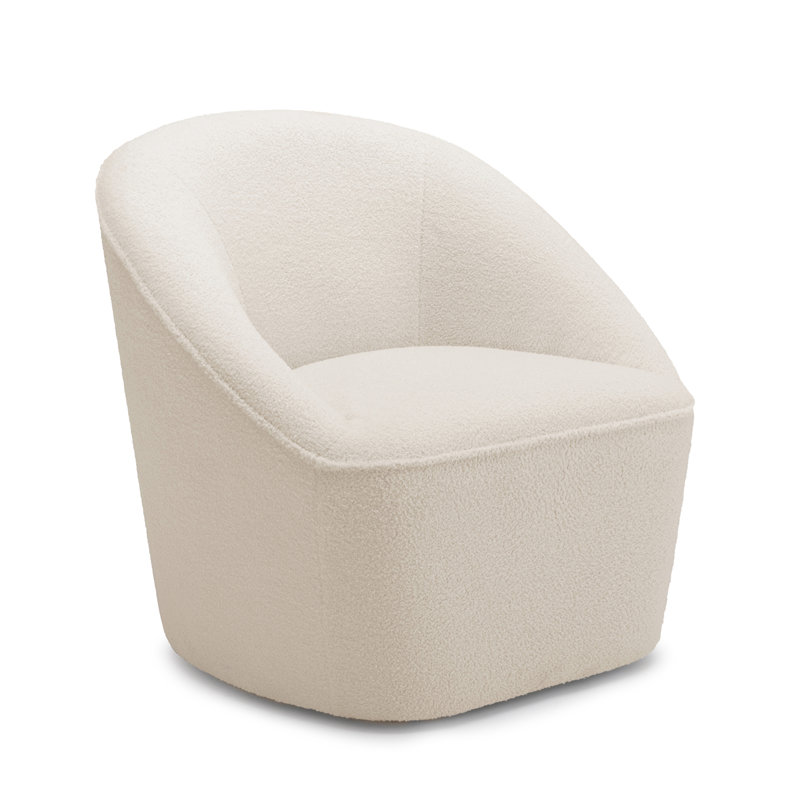 Fauteuil pivotant Anson Boucle