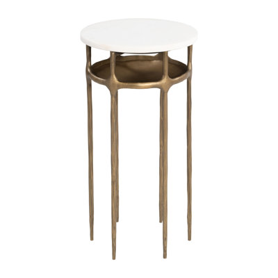 Marble Side Table Accent End Table Small Round Table Modern Nightstand Living Room Furniture Table