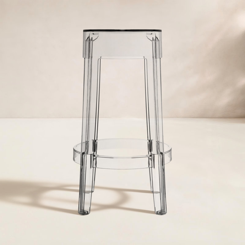 Charles Outdoor Bar Stool, Crystal, 25.59"