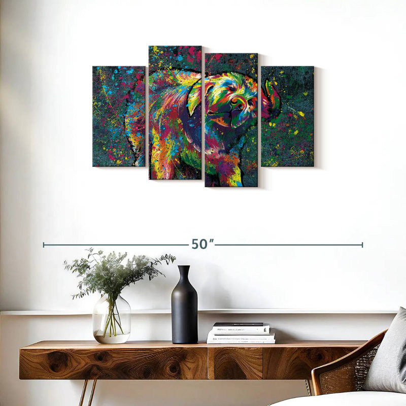 Peinture Wet Labrador, H 22 po x l 36 po