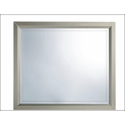 CHLOE GEMSTONE MIRROR With Sleek Wooden Trim And Silver Finish, Perfect For Modern And Elegant Interiors.