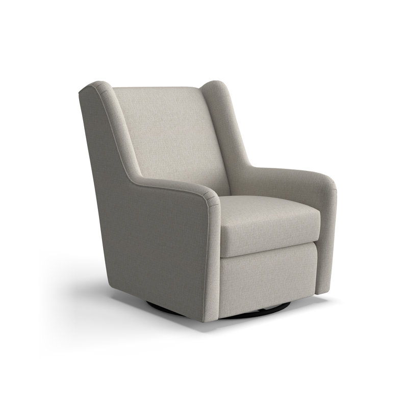 Fauteuil oscillant pivotant Miranda, Chenille Radical Performance Craie