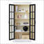Vitrine de 71,2 po de hauteur avec portes en verre-1676279314