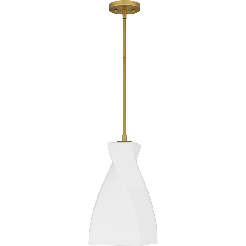 Kamarianna 1-Light Brushed Gold Mini Pendant, 54.5" H x 8" W x 8" D