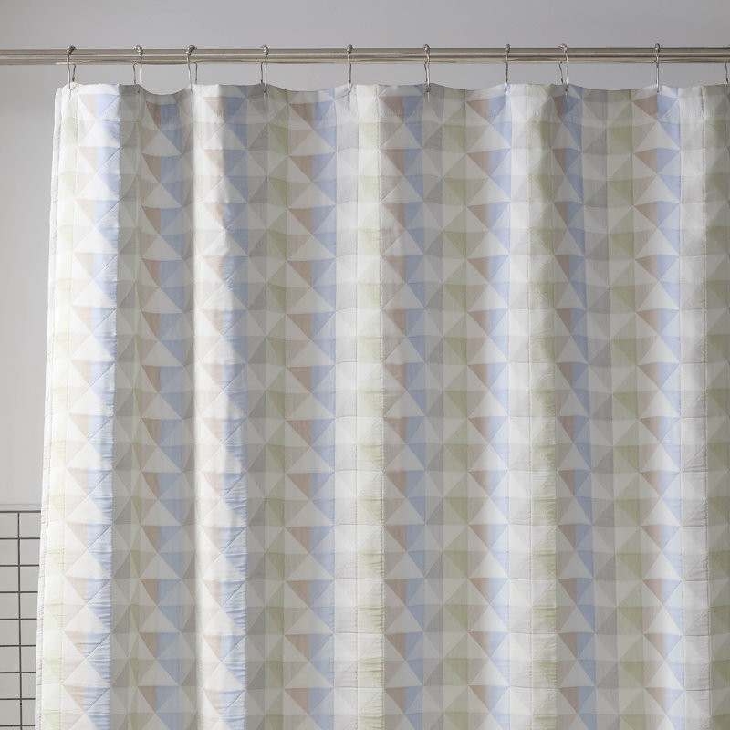 Martex Expression Crosby 72x72 Shower Curtain, Multi Geometric