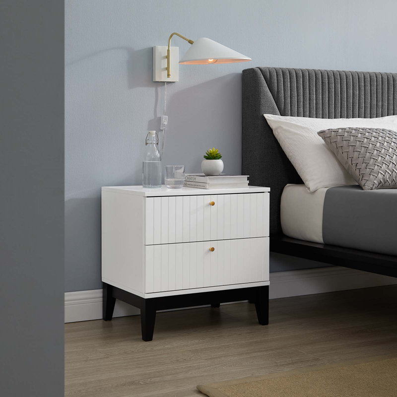 Table de chevet Dakota par Modway, Blanc