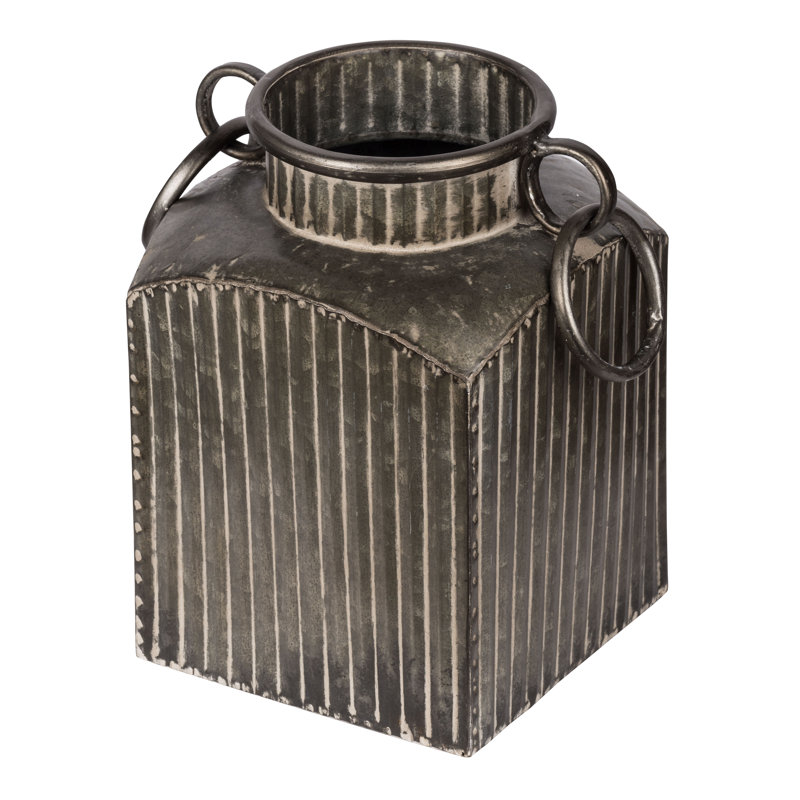 Lavalle Metal Planter Box, 10" H x 6.8" W x 6.8" D