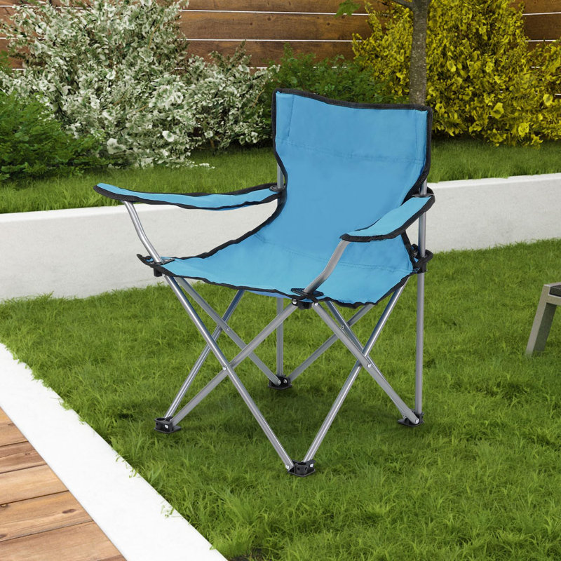Kids Lightweight Folding Camping Chair – Portable Steel Frame Arm Chair With Carry Bag For Outdoor And Camping, Suitable For Ages 2 To 6 Years