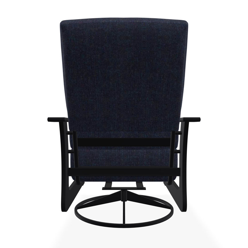 St. Catherine Marine Grade Polymer Deep Seating Cushion Swivel Rocker, Black, Spectrum Indigo Sunbrella®