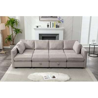 Toxi Upholstered Reclining Sectional Reversible