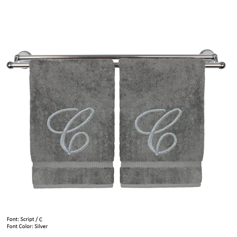 Super Plush Hand Towel, C, Gray/Silver