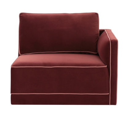 Clairah Willow Berry Red Raf Corner Chair