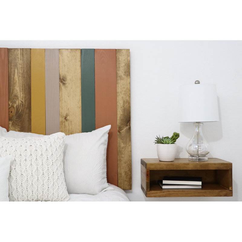 Davel Solid Wood Headboard, Twin, Earth Tone Mix