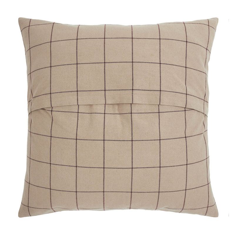 Cotton Blend Checkered Sham