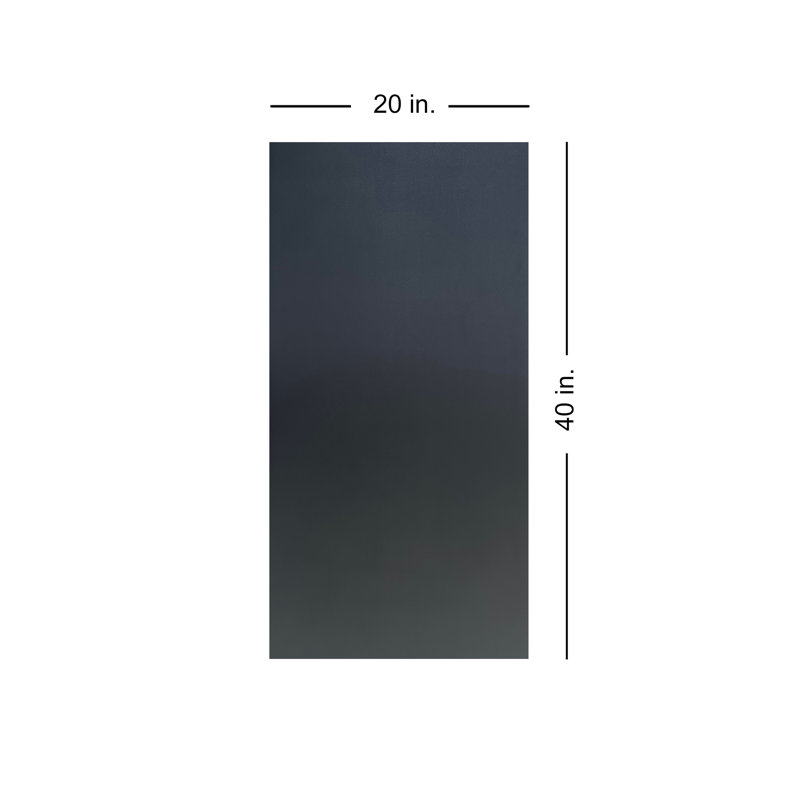 Grand panneau - tuile de plafond en mousse à coller 1,6 pi x 3,2 pi, Noir mat