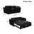 3-In-1 Convertible Sleeper Sofa Bed With Adjustable Backrest,65''Modern Velvet Pull Out Couch Sofa Bed With 2 Pollows-2090191670