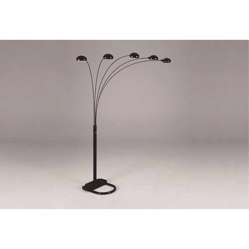 1Pc Modern Design Classic Peacock Shade 82" Floor Lamp Black Living Room