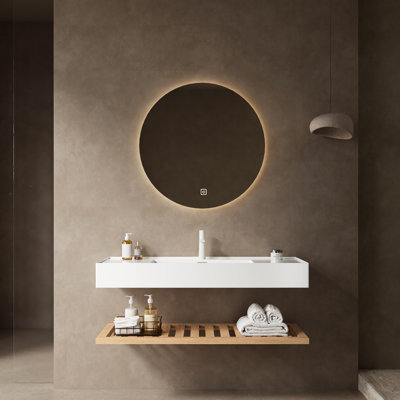 Lavabo-vasque de meuble-lavabo 48 po. Lavabo flottant en acrylique. Rectangulaire blanc. Essence de bois naturel. Rangement fonctionnel. Installation facile avec du caractère. Espace de rangement pratique. Installation simple
