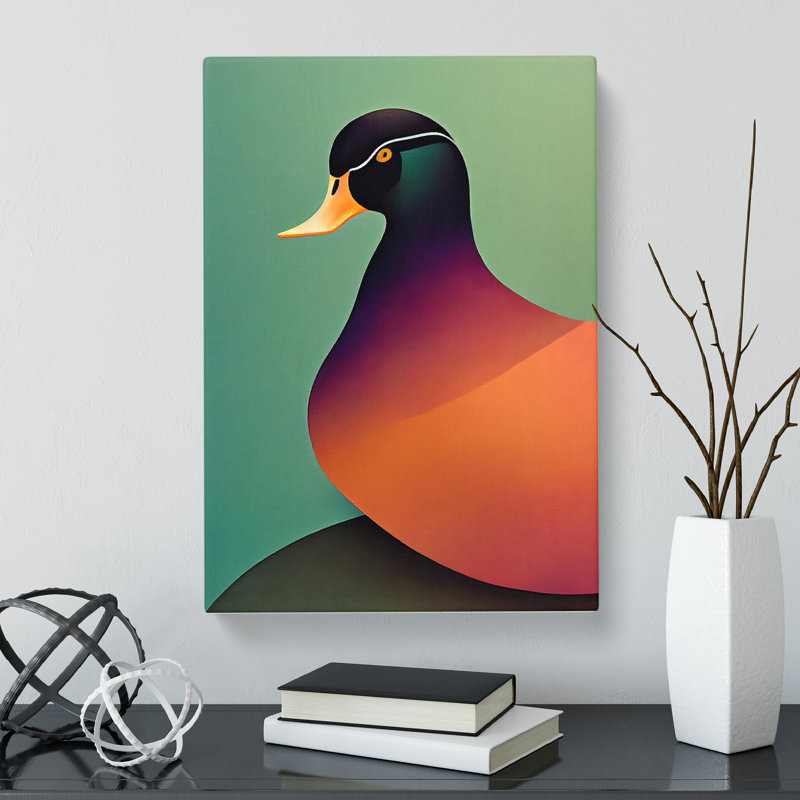 The Duck - Wrapped Canvas, 76cm H x 50cm W x 3cm D