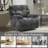41.5" Wide Upholstered Manual Recliner, Oversized Swivel Rocker Recliner Chair-1264592593