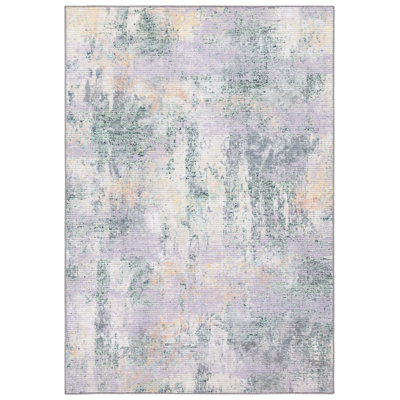 Sequoia Performance Machine Washable Abstract Rug
