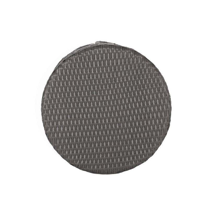 Abagaile Round Outdoor Side Table , 19.75'' in. W 19.75'' in. D, Gray