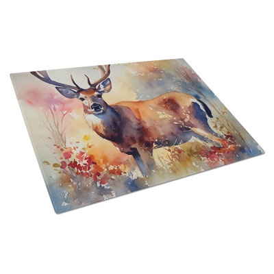 Deer Glass Cutting Board Large