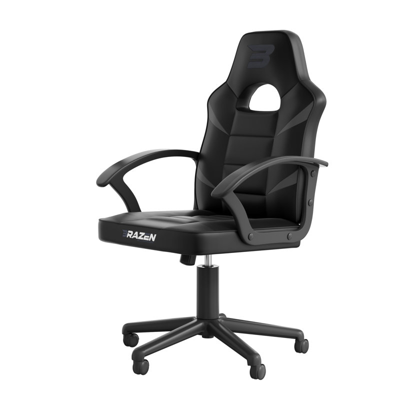 BraZen Valor Mid Back PC Gaming Chair, Black