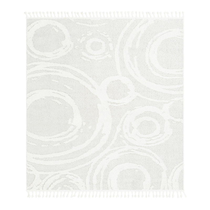 Dequantae Abstract Indoor Rug, Square 7'10"