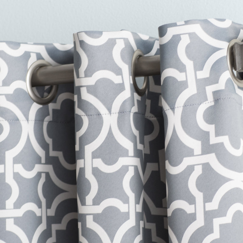 Rideau occultant et isolant en polyester - Basics by Wayfair ™, Gris, l 40 po x L 84 po