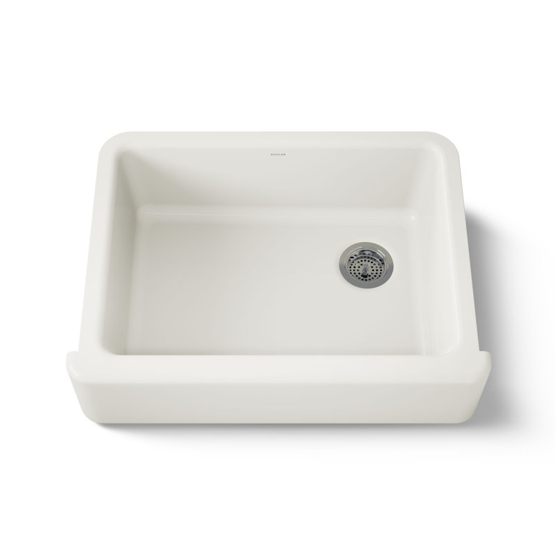 Whitehaven 29.69" L x 21.69" W Farmhouse Single Bowl Kitchen Sink, Biscuit