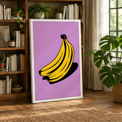 Graphic Bananas Modern - Wrapped Canvas