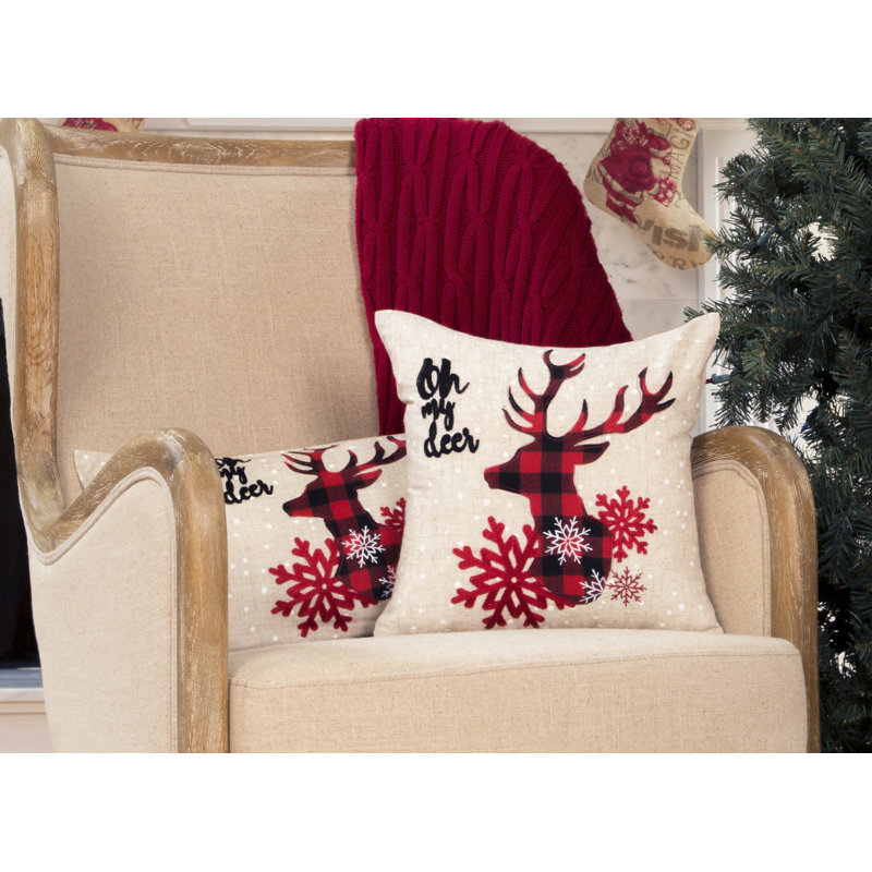  Coussin de Noël Oh My Deer