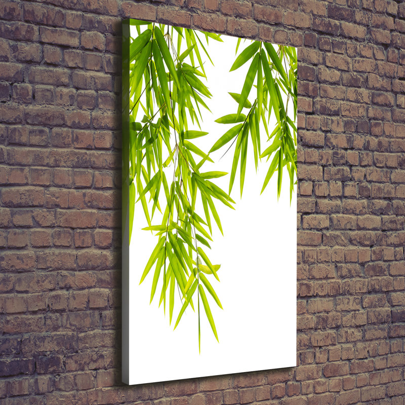 Bamboo Leaves - Wrapped Canvas Print