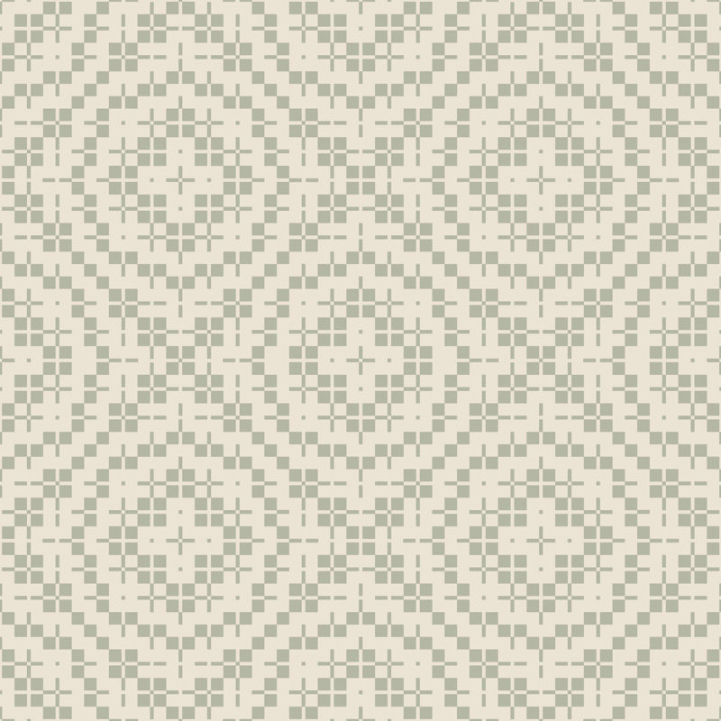 Echo Tile - Wallpaper, Sage, Self-Adhesive, Paper
