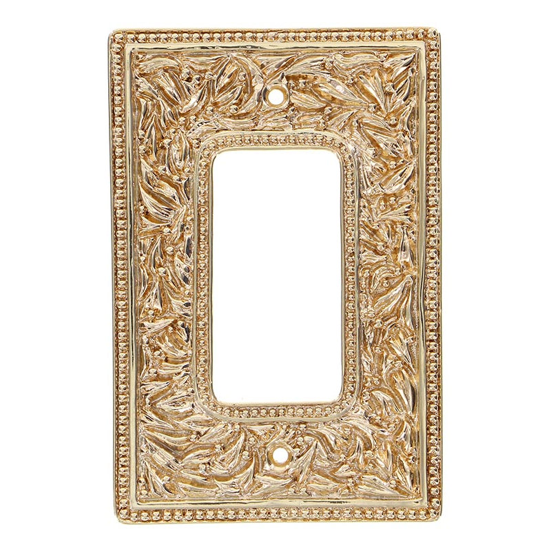 San Michele 1-Gang Rocker Wall Plate, Polished Gold