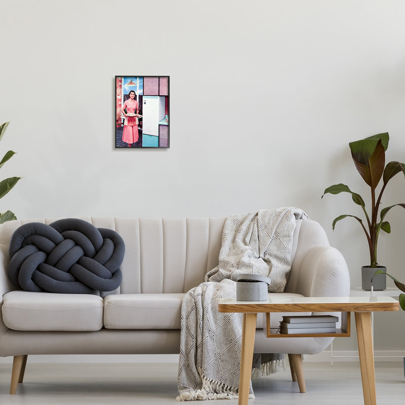 «Retro Kitchen», publicité rétro encadrée sur bois par Kathy Alper, impression, Giclée encadrée noir minuit