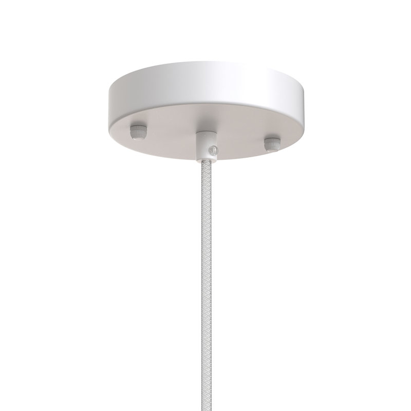 Dacoda 1-Light Unique/Statement Kitchen Island Pendant Light, White
