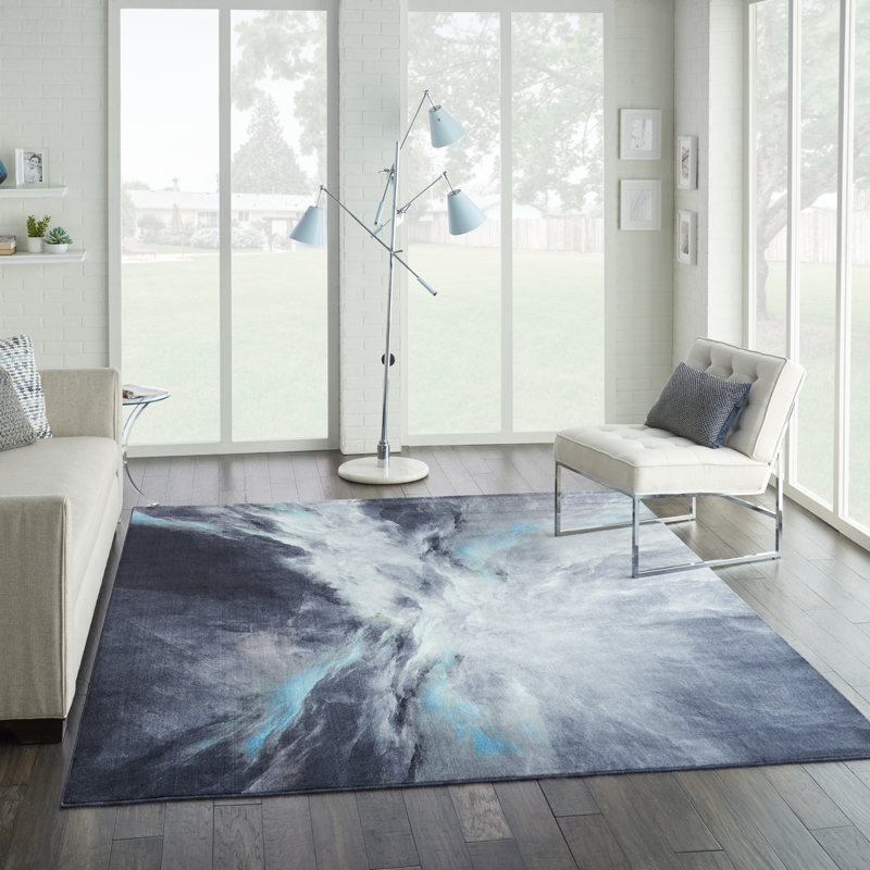 Tapis gris anthracite Edite, Rectangle 4 pi x 6 pi