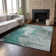 Premium Machine Washable Cerrito Teal Rug