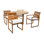 Uvita 4 - Person Solid Wood Solid Wood Top Four Leg Dining Set