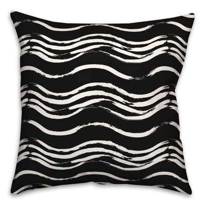 Coussin extérieur Black Waves