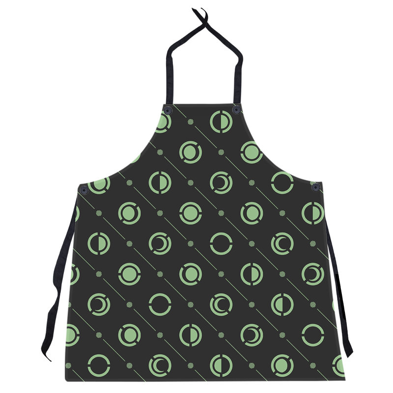 Skeffingt Bib Apron, Black/Green