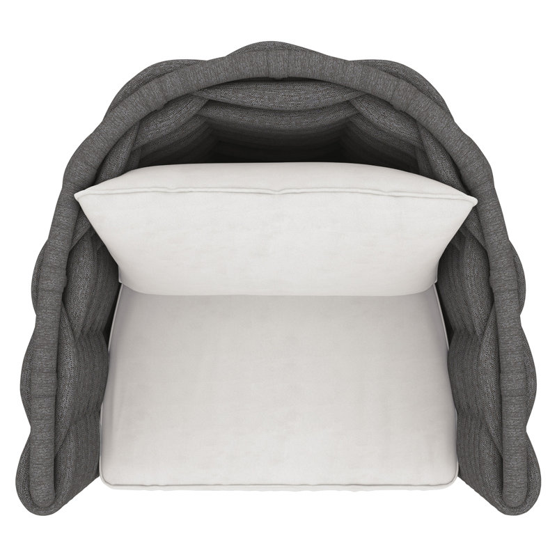 Outdoor Swivel Lounge Chair, Dark Gray