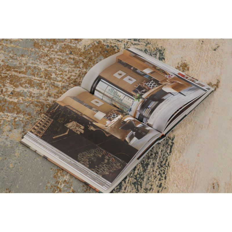 Modern Hand Knotted Abstract Area Rug