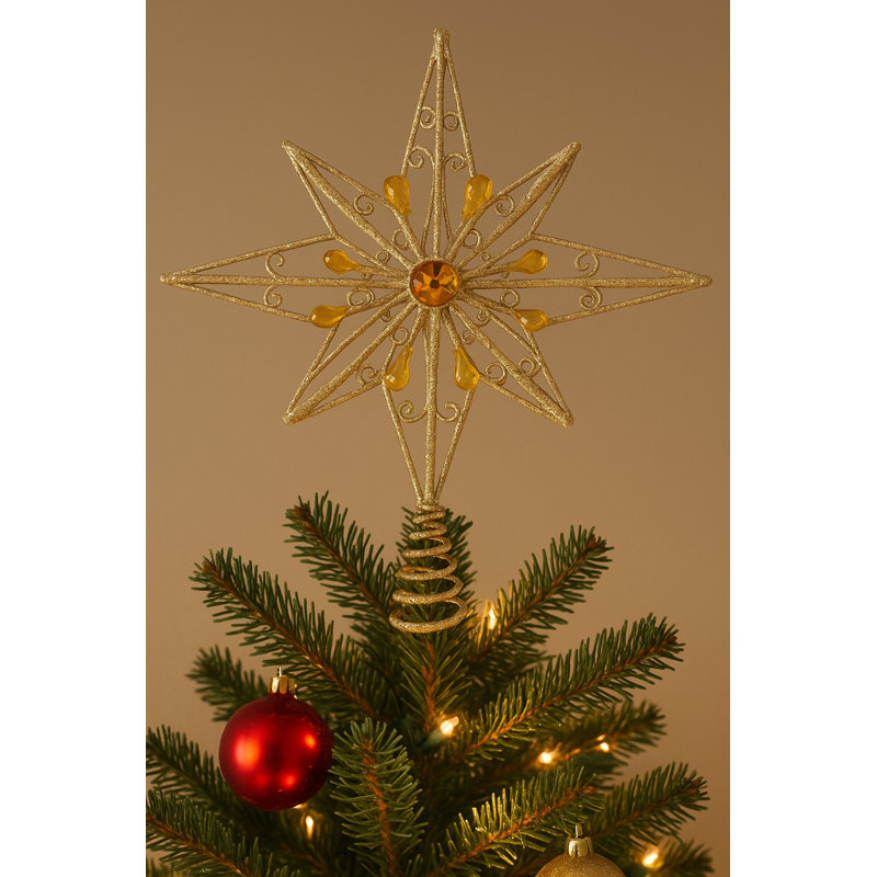 Décoration pour sommet de sapin 16 po, Doré