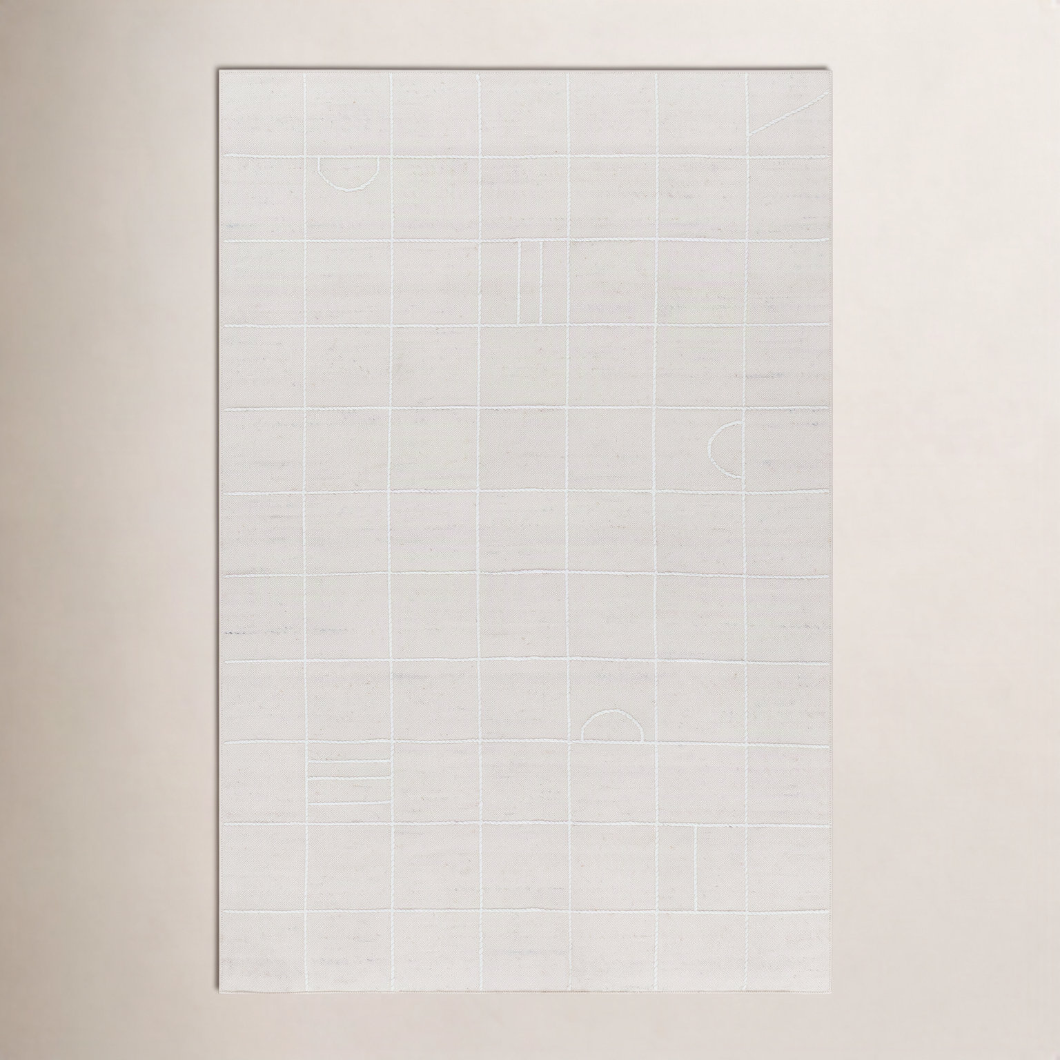 Loeb Hand-Tufted Geometric Rug, Rectangle 5' x 7'6"